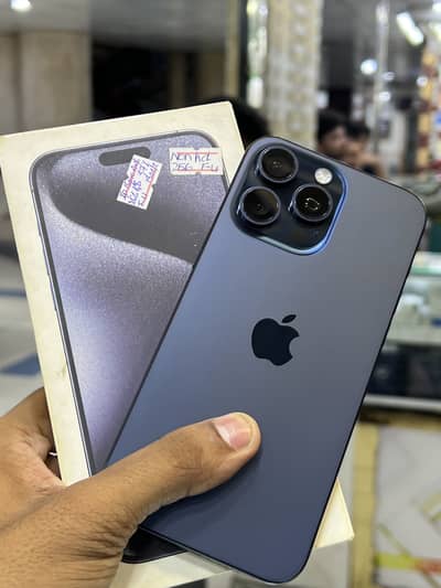 Apple iPhone 15 Pro Max Non pta Factory Unlock blue Titanium