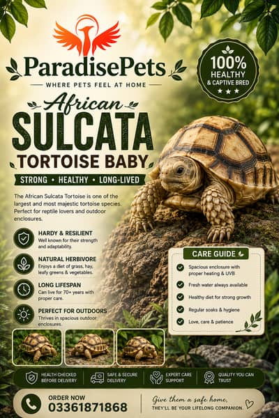 african sulcata tortoise baby
