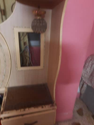 full size bed side table wardrobes dressing table and showcase