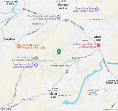 1 Kanal Plot Available For Sale In E Block Park View City Islamabad