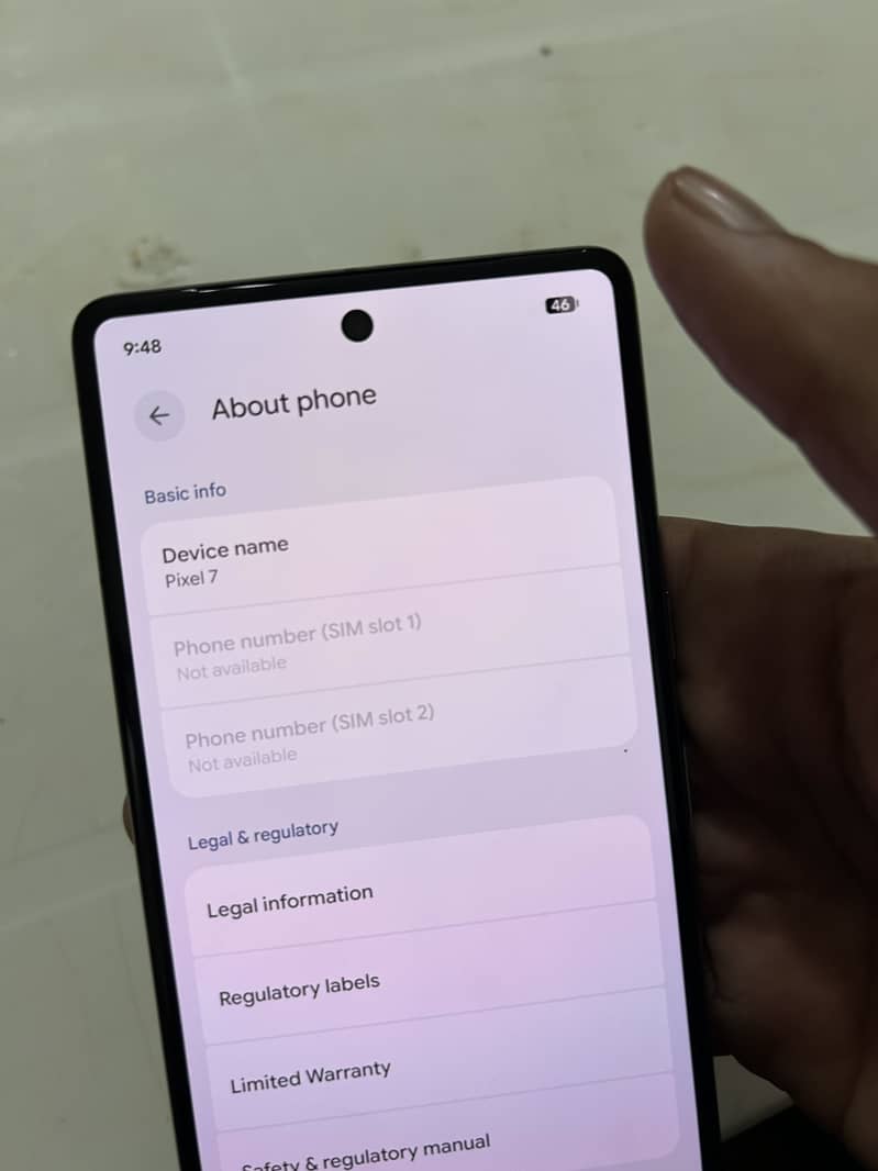 Google pixel 7 4