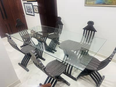 Dining table with chair complete set