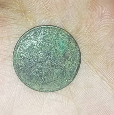 British Indian 1911 1/4 Anna Coper Coin Edward - vll
