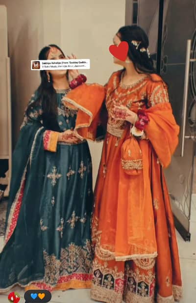 mehndi lehnga