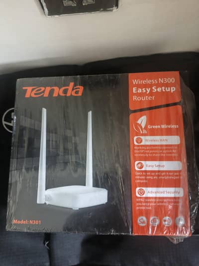 Tenda N301 Wireless N300 WiFi Router | Complete Box | 100% Working