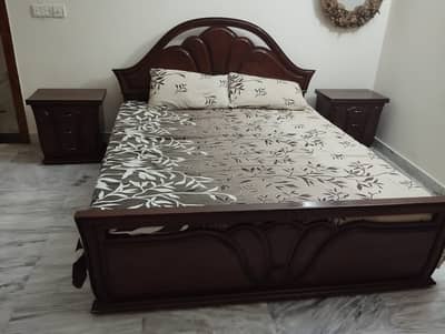 Pure wooden bed full set for sale