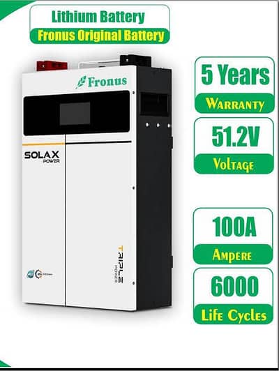 Solax Fronus 5KW Lithium Battery 51 Volt