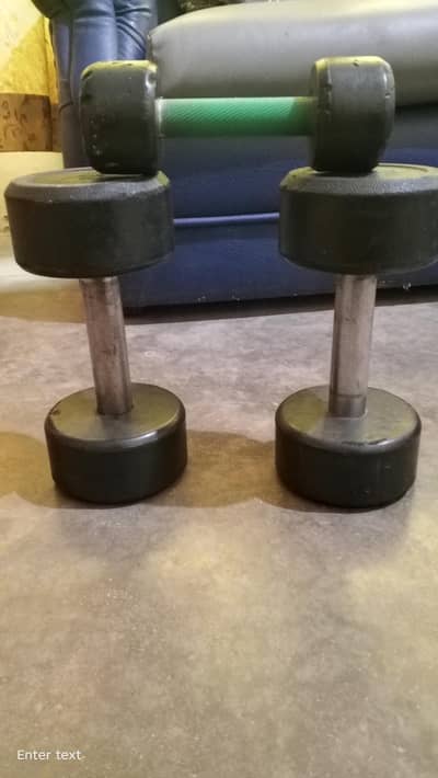 5 kg 2 dumbbells 1 kg dumbbells