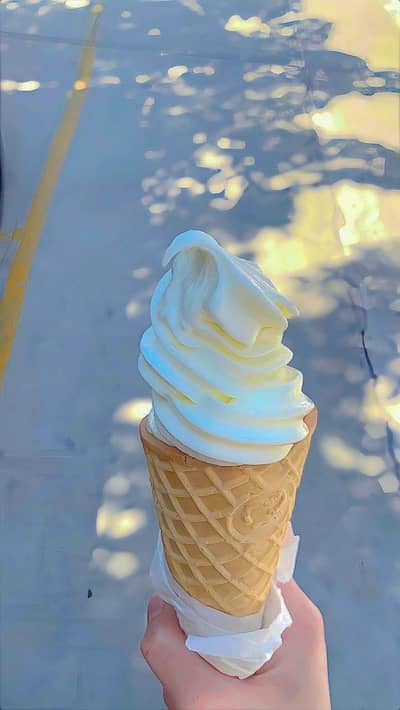 Fresh Creamy Soft Serve Ice Cream Cone - Made to Order