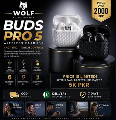 Buds Pro 5 Wireless Bluetooth Earbuds