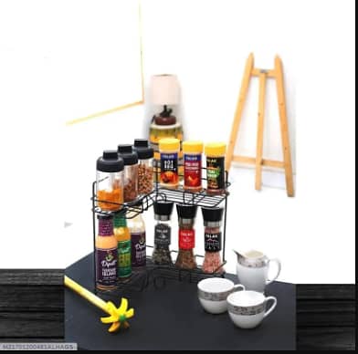Iron spice rank for kitchen,Rust Resisant space Saving new arrival