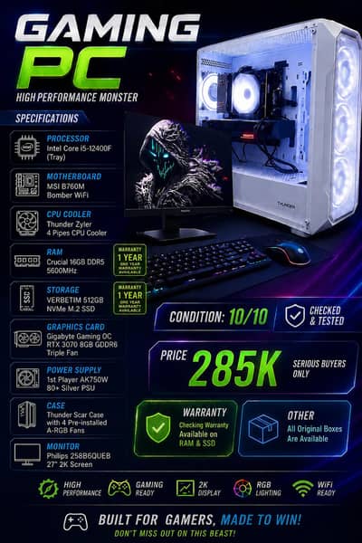 Gaming Pc Rtx 3070