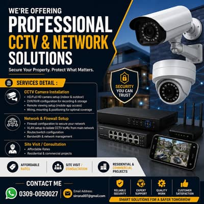 Complete CCTV Camera Setup & Installation Services