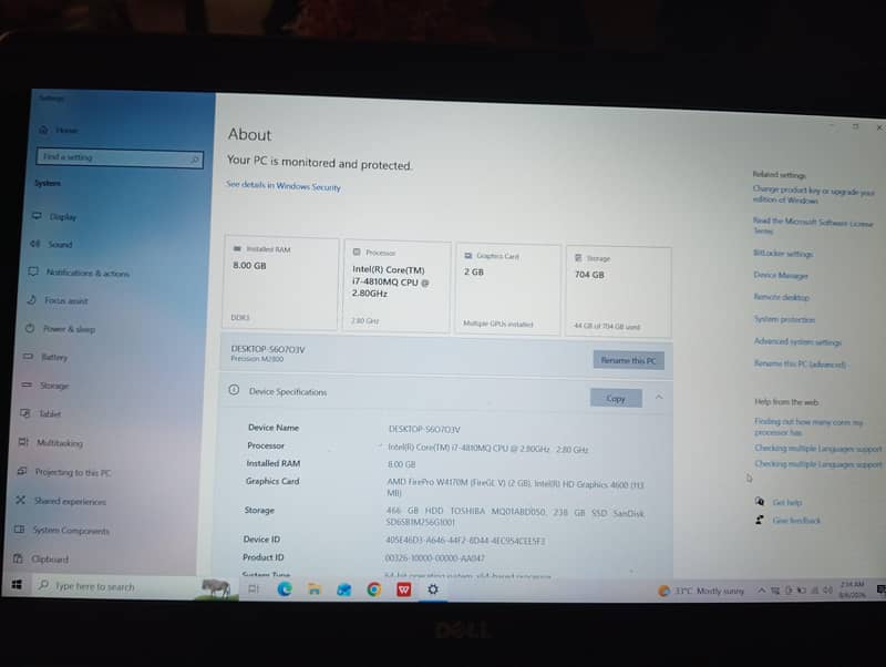 DELL PRECISION M2800 3