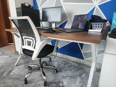 Large decent looking table with chair