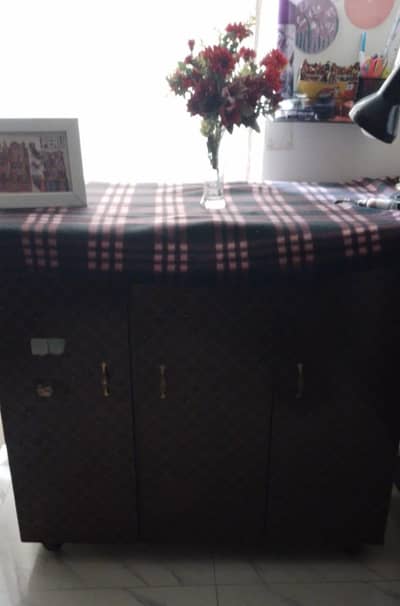 wooden iron stand