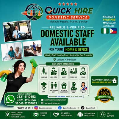Household Staffing Made Easy | Reliable Workers in Lahore