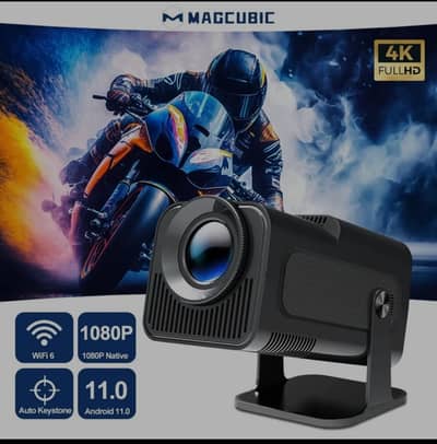 HY320 Android Projector 4K Supported | WiFi 6 |Smart Home Cinema