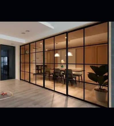 GLASS PARTITIONS RED IRON DOORS WINDOWS SS STAIR RALING SHOWER CABNITS