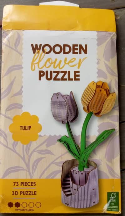 3D WOODEN FLOWER PUZZLE