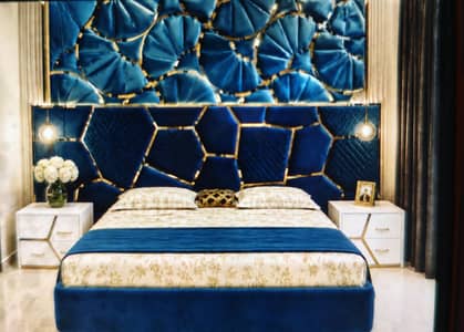 king size bed set said table darsind with mirror for sale
