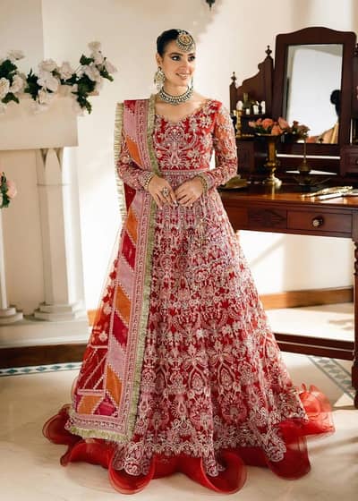 Unworn Kamal Malik Designer Replica Bridal Lehenga (4-Piece Set)