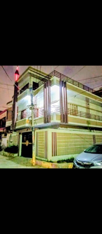 SECTOR -08.60 X 36 FT CORNER GROUND PLUS TWO HOUSE* NORTH KARACHI