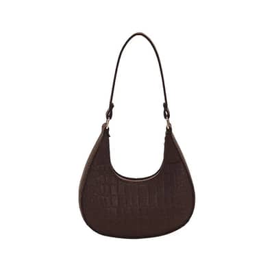 Orange Korean Style Women's Shoulder Bag 2026 - Trendy Croco Bag