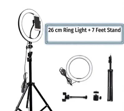 Ring Light With Mobile Holder With 7Feet Tripod Stand