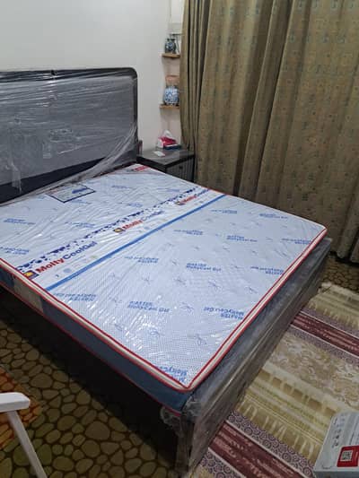 Double Bed with 2 Side Tables & Dresser