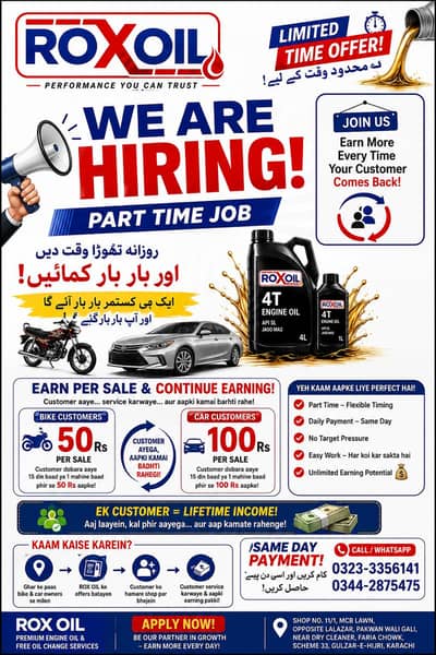 PART-TIME SALES JOB — EARN Rs. 50–100 PER CUSTOMER + REPEAT INCOME!