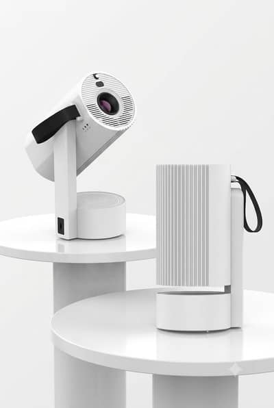 portable android projector ( 200” huge display RGB lights ,4K ultra HD