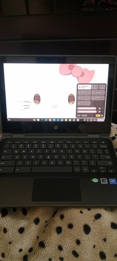 new Chromebook with charger And chrome pen