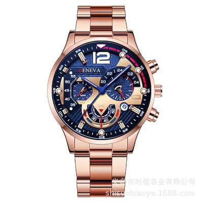 Men's Steel Belt Calendar Quartz Watch - Sports Luminous Pointer Quart
