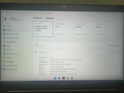 Dell latitude 7480 | Core i7 6 gen | 8gb ram | 256gb SSD | Window 11