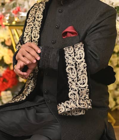 LIKE NEW Groom Sherwani Set - Worn Only Once!