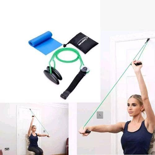 Premium Single Rope Lever Pool Shoulder Pulley – Door Pulley System for Physical Therapy, Shoulder Rehab, Exercise & Recovery