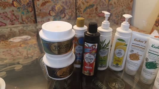 Professional Salon Facial Kit/Whitening Powder/Skin Polish/Mani&Pedi