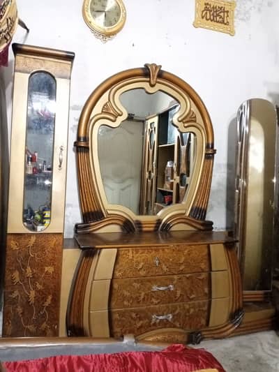 Complete Furniture Set Bed, Mattress, Wardrobe, Dressing, showcase