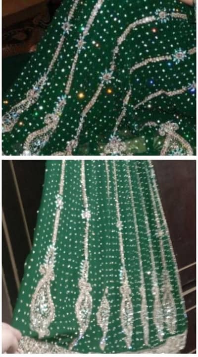 maxi barat dress heavy bridal dress just 2 hours used . L to M size