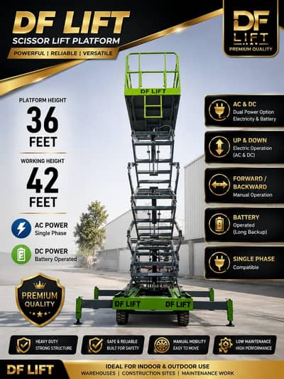 Scissor Lift, Forklifter For Rent In Karachi | Daily,Weekly & Monthly