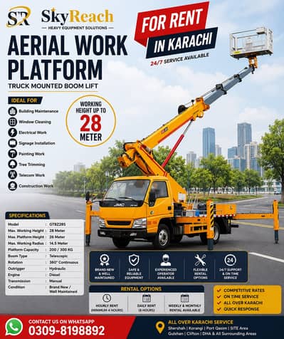 Scissor Lift, Forklifter For Rent, Renting Services For Forklifter