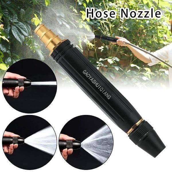 Multifunctional Spray Direct Injection Car Wash Water Nozzle – Adjustable High Pressure Hose Nozzle for Car Cleaning, Gardening & Outdoor Use