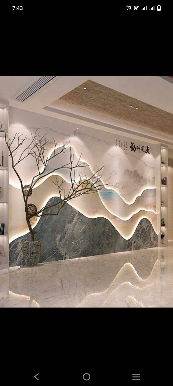False ceiling/Wall panels/Fancy Mirror/Wall Papers/3D design/Flooring 3