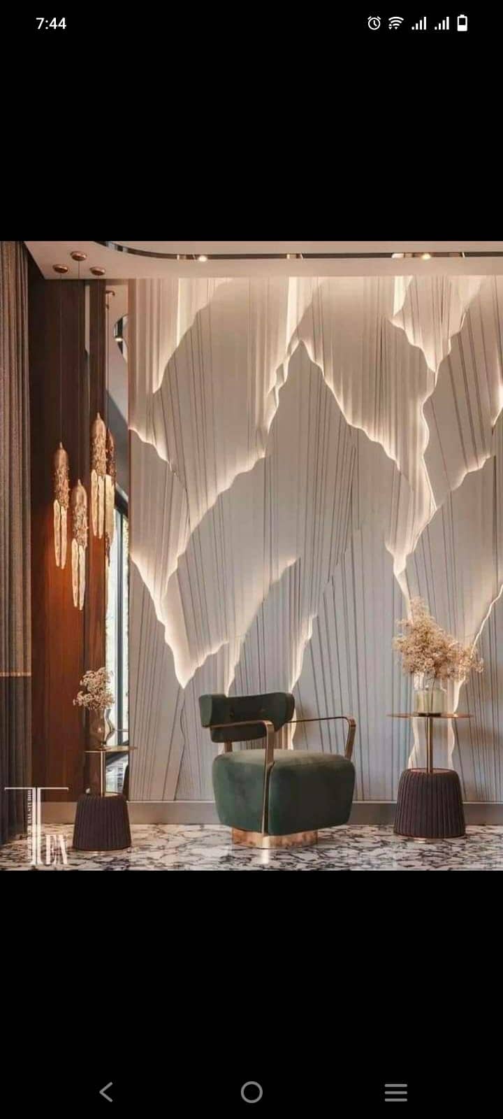 False ceiling/Wall panels/Fancy Mirror/Wall Papers/3D design/Flooring 5