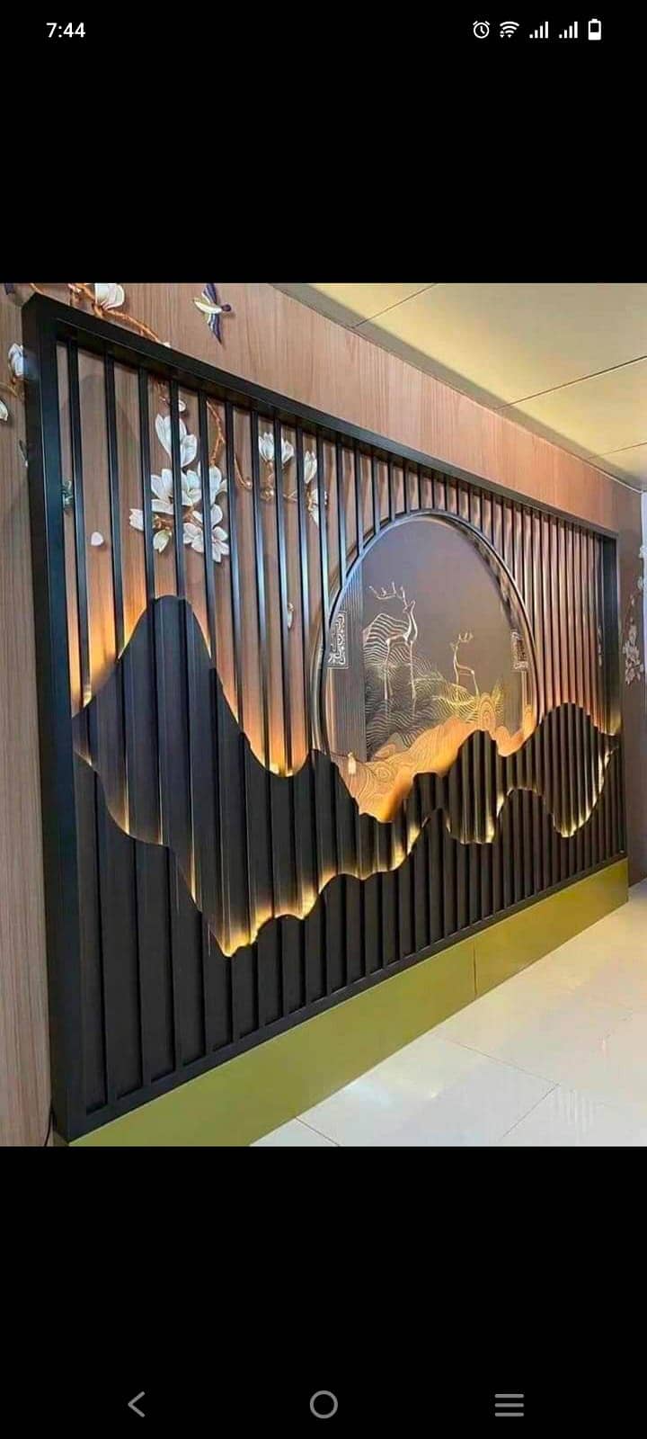 False ceiling/Wall panels/Fancy Mirror/Wall Papers/3D design/Flooring 12