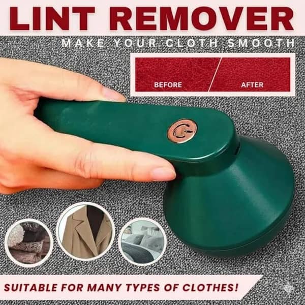 Portable Lint Remover – Fabric Shaver for Clothes, Sweaters, Furniture & Upholstery, Quick Fuzz, Pill & Pet Hair Removal