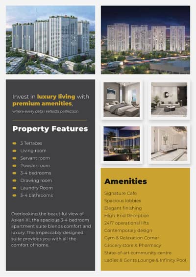 Pearl Towers by Hashoo Group: 4 Bed Luxury Apartment With Servant Room