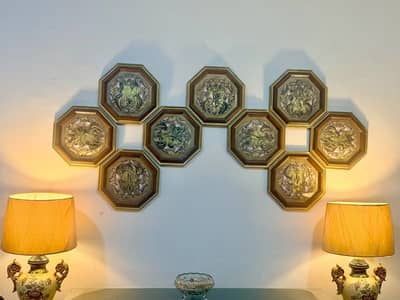 Vintage Octagonal wall plaques