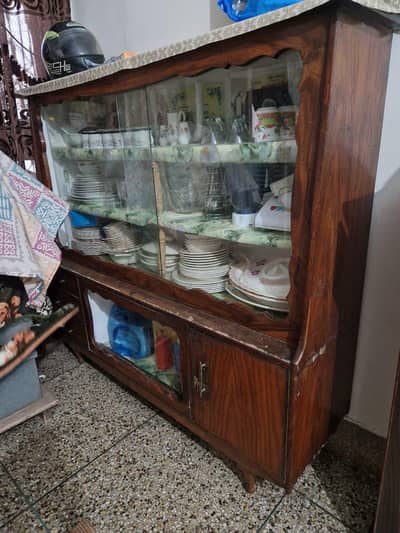 wooden showcase